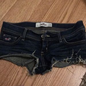 Dark wash jean shorts
